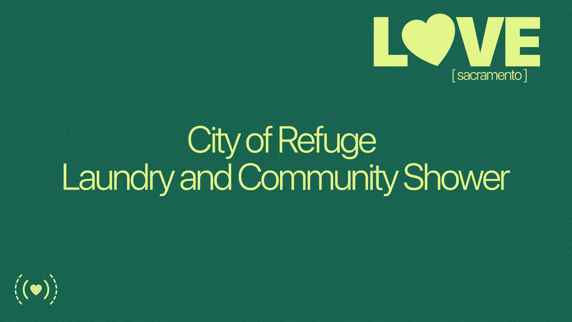 City of Refuge Laundry & Shower